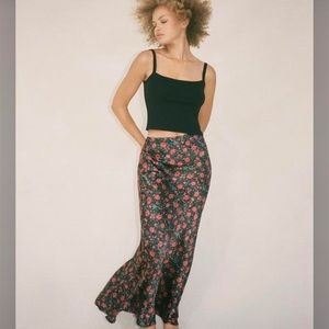 Realisation Par the Joni maxi skirt in Black Batik